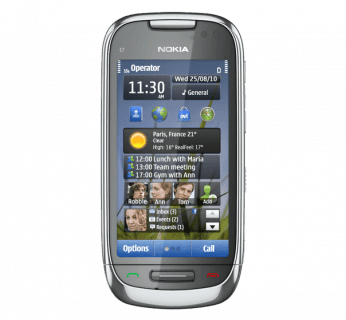 Nokia C7 mierzy 117 x 57 x 10,5 mm, zaś waży 130 gramów
