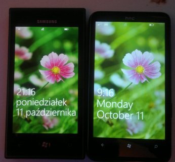 Po lewej Omnia 7, po prawej HTC HD 7. Który wam bardziej pasuje?
