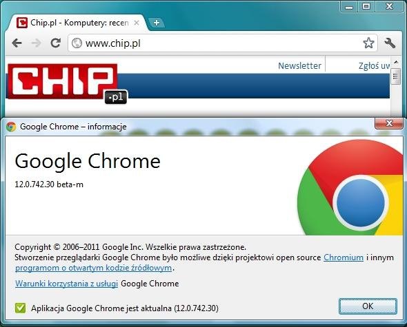 Google Chrome 12 do pobrania w wersji beta