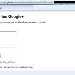Sfałszowany formularz rzekomo pozwalający zapraszać znajomych do portalu Google Plus