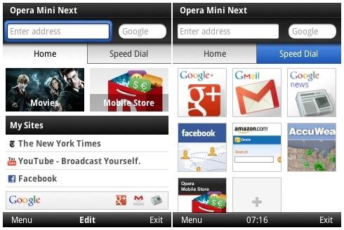 Opera Mini Next dostępna jest dla Androida, BlackBerry, Symbiana i Javy