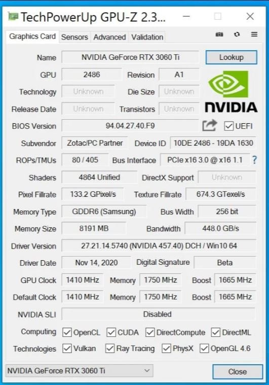 test GeForce RTX 3060 Ti, recenzja GeForce RTX 3060 Ti, opinia GeForce RTX 3060 Ti