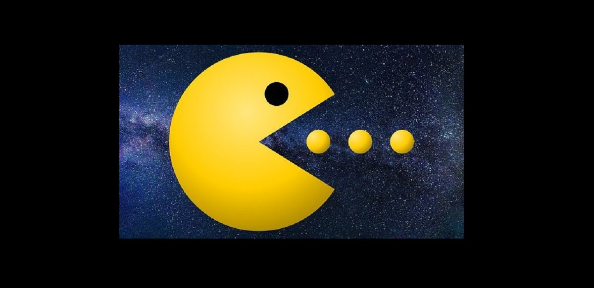 Kosmiczny Pac-Man “pożera” gwiazdy. Zdjęcie supernowej przywodzi na myśl kultową grę