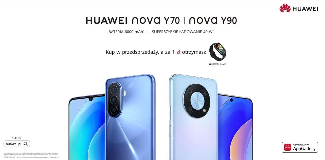 Huawei nova Y70 i nova Y90 
