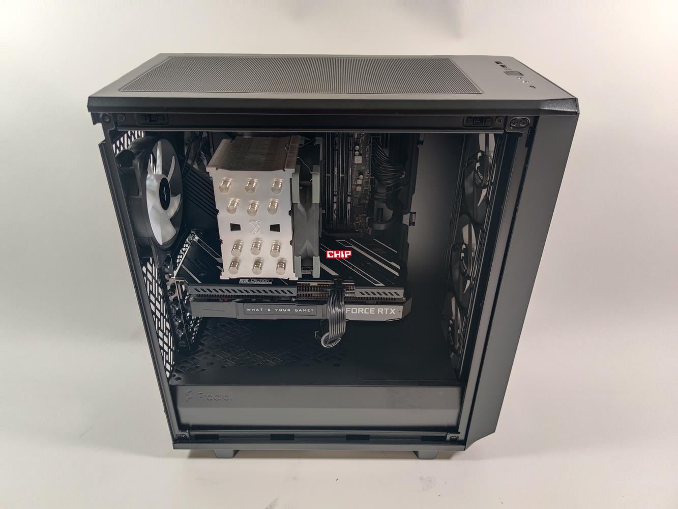 test Fractal Design Meshify 2 Compact Lite RGB Black TG Light Tint, recenzja Fractal Design Meshify 2 Compact Lite RGB Black TG Light Tint, opinia Fractal Design Meshify 2 Compact Lite RGB Black TG Light Tint