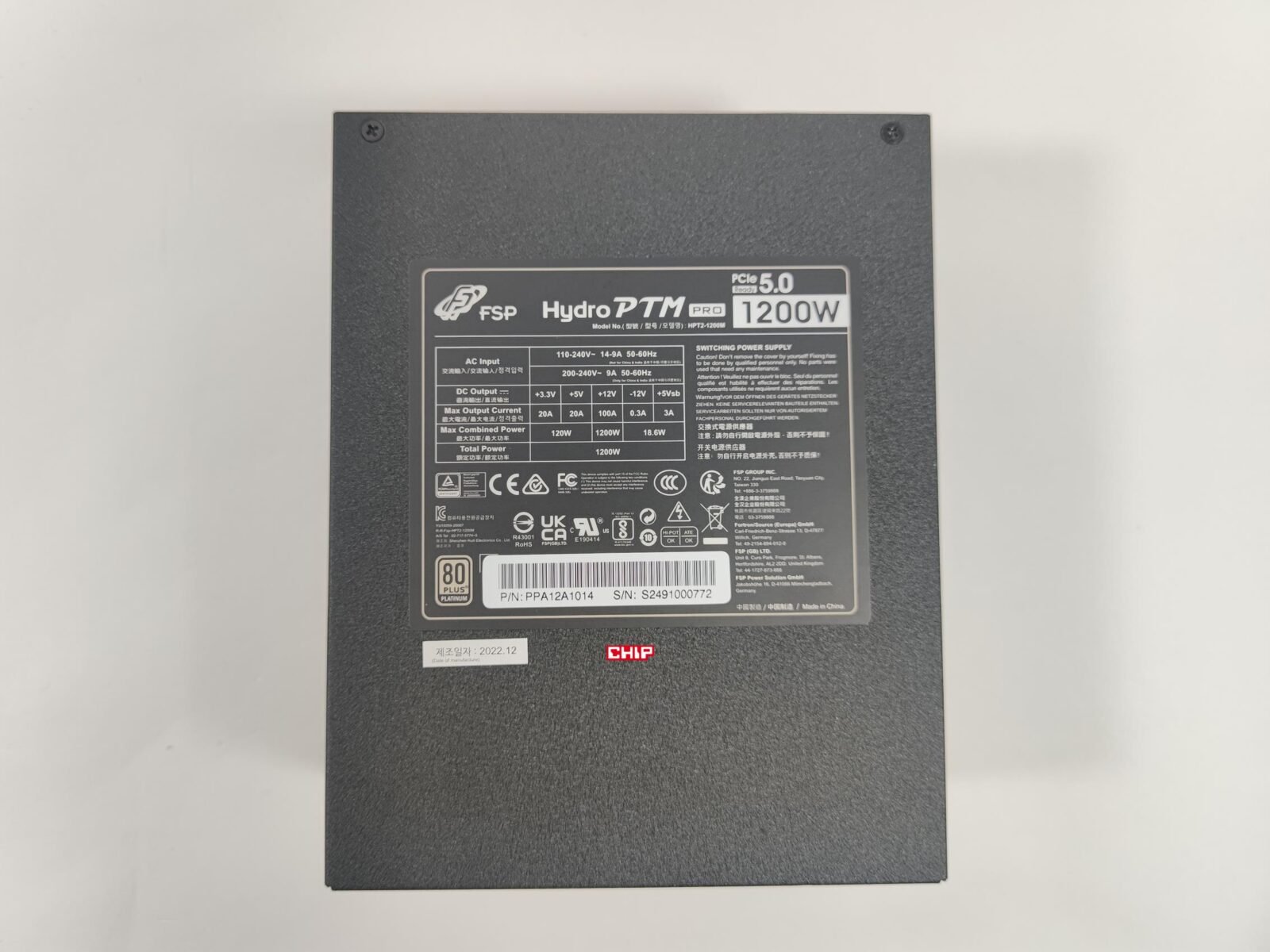 test FSP Hydro PTM PRO ATX3.0(PCIe5.0) 1200W, recenzja FSP Hydro PTM PRO ATX3.0(PCIe5.0) 1200W, opinia FSP Hydro PTM PRO ATX3.0(PCIe5.0) 1200W