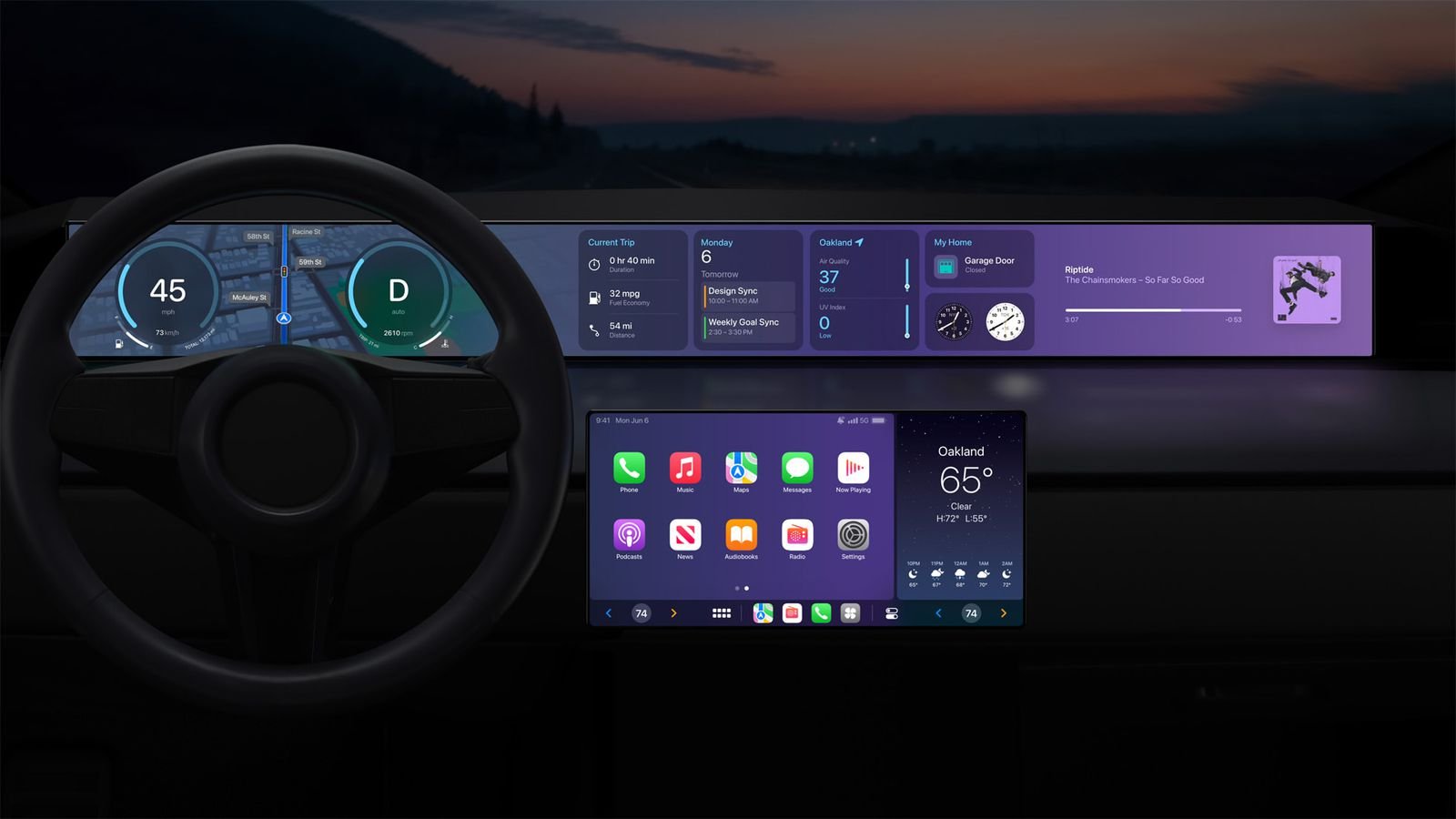 Tak ma wyglądać przyszłość Apple CarPlay