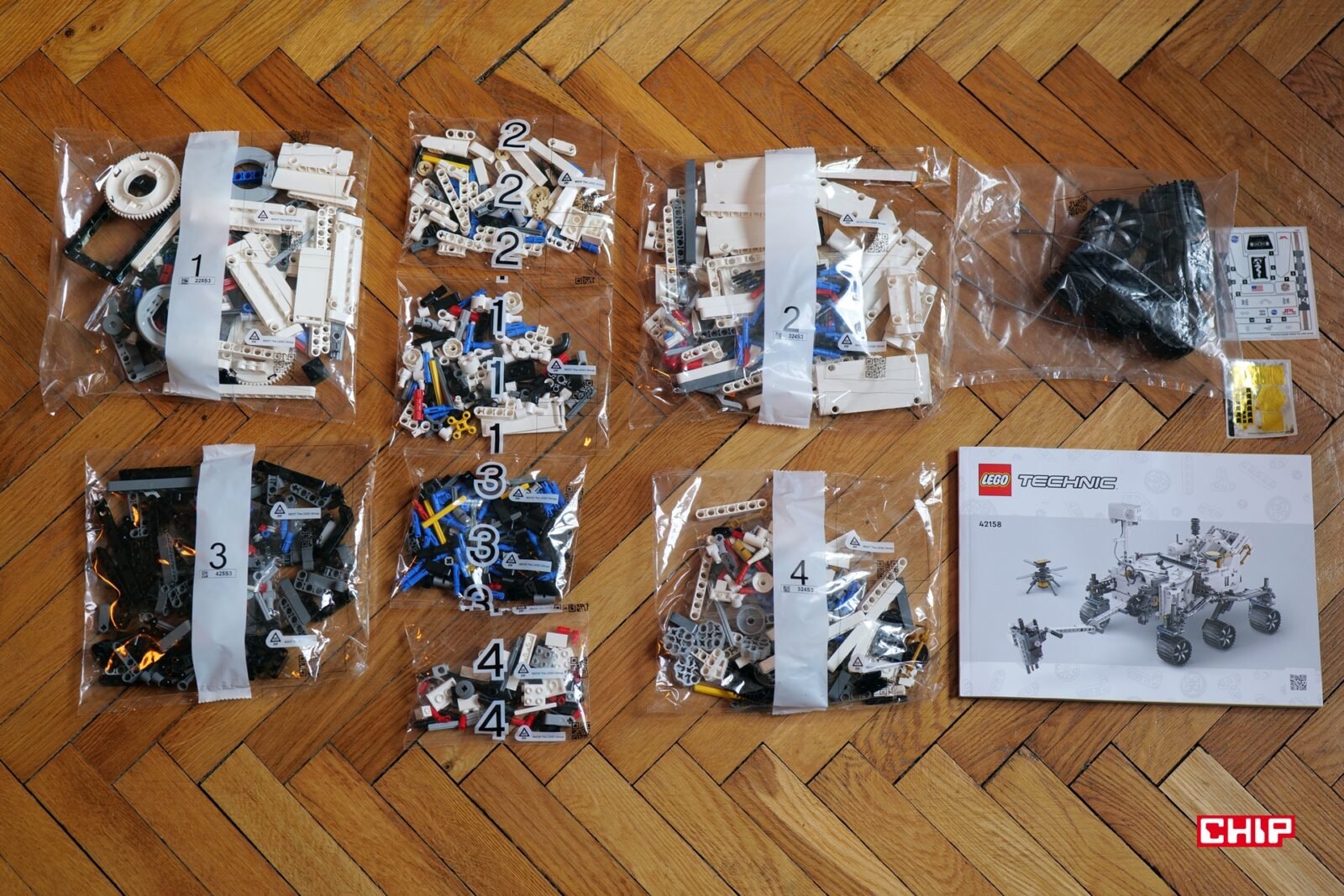 Skład zestawu LEGO Technic Perseverance
