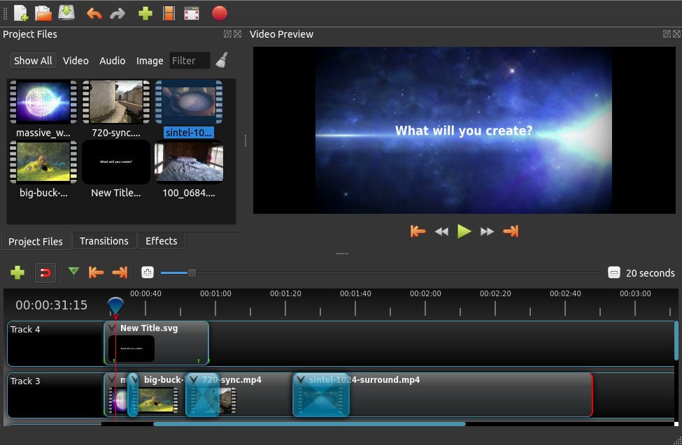 Montowanie filmów w OpenShot Video Editor