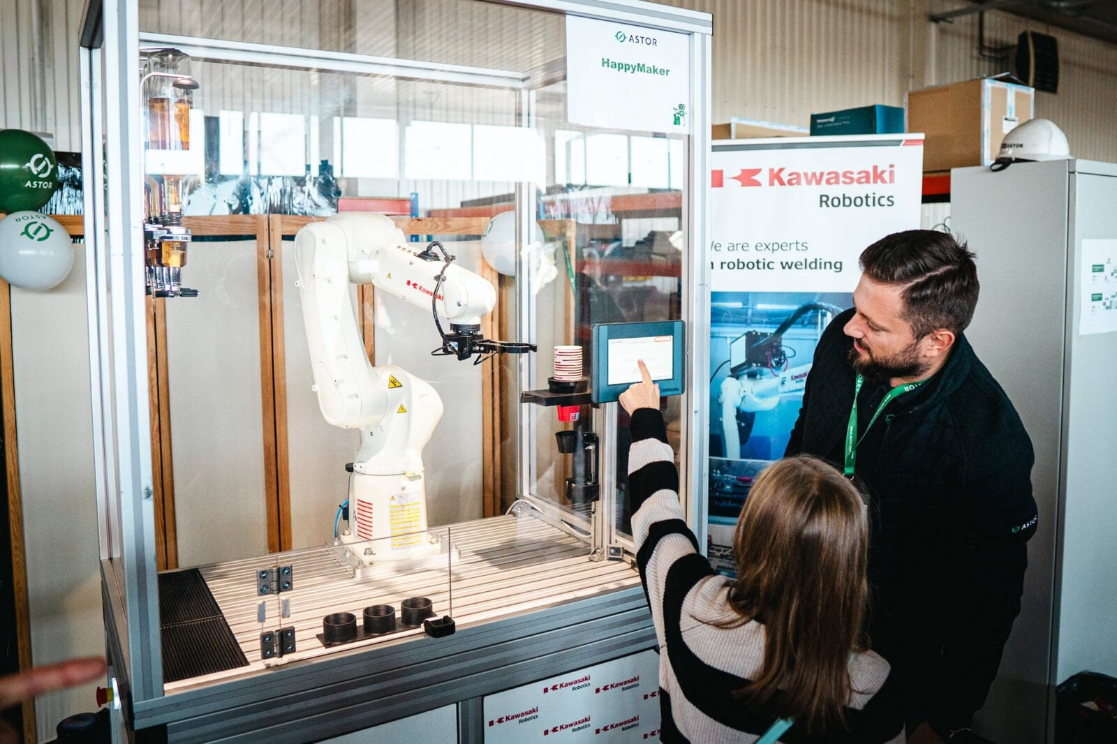 Roboty podczas Dni Otwartych ASTOR. Fot. ASTOR