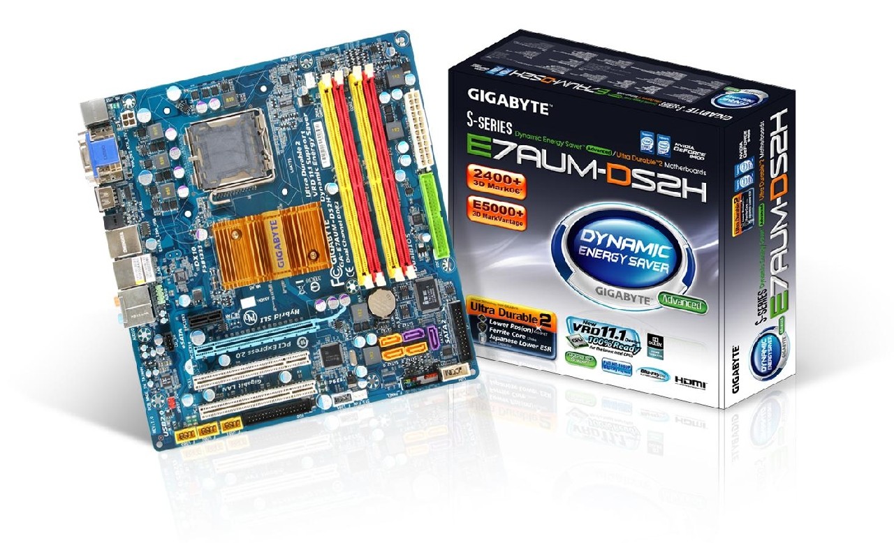 GA-E7AUM-DS2H posiada zintegrowaną kartę graficzną GeForce 9400 firmy Nvidia