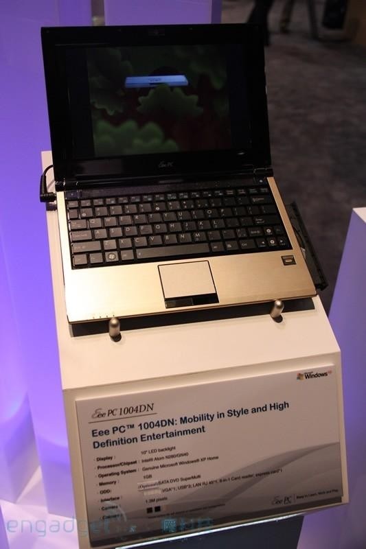 Pierwszym komputerem z nową platformą Intela, jaki pojawi się na rynku, będzie prawdopodobnie Asus Eee PC 1004DN
