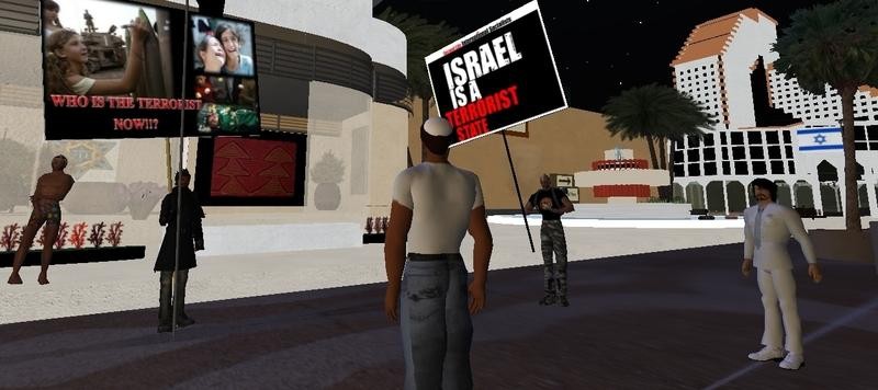 Tłumy protestują przeciw nalotom w Strefie Gazy