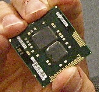 Układ Westmere, wyposażony w procesor logiczny, procesor graficzny i kontroler pamięci