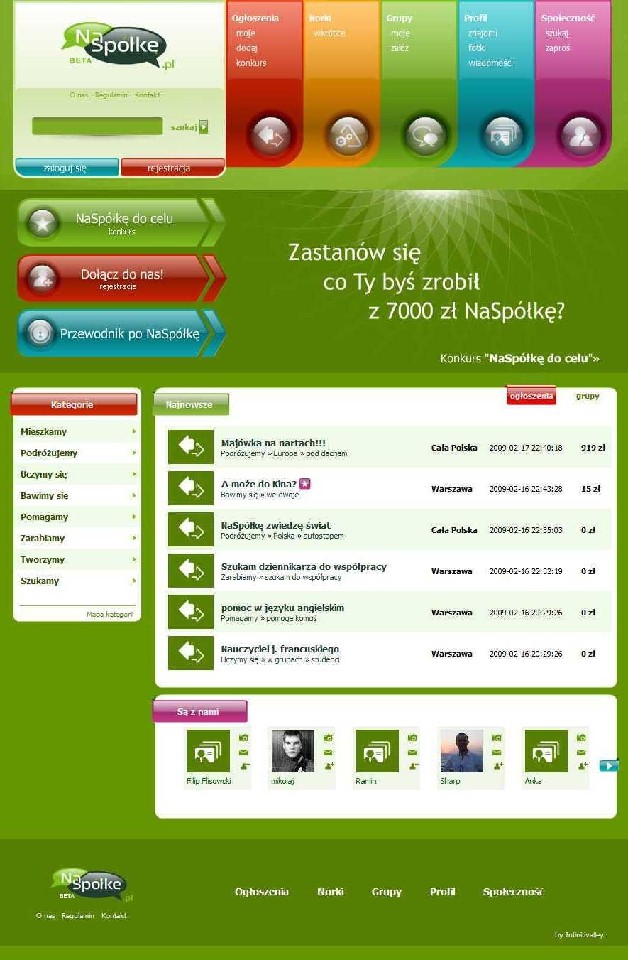 Za pomocą NaSpolke.pl którego będzie można nie tylko znaleźć osoby do współpracy, ale również działać z nimi on-line