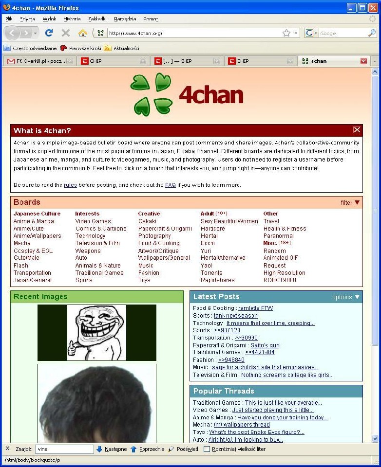 4chan - patologia satyry lub satyra patologii