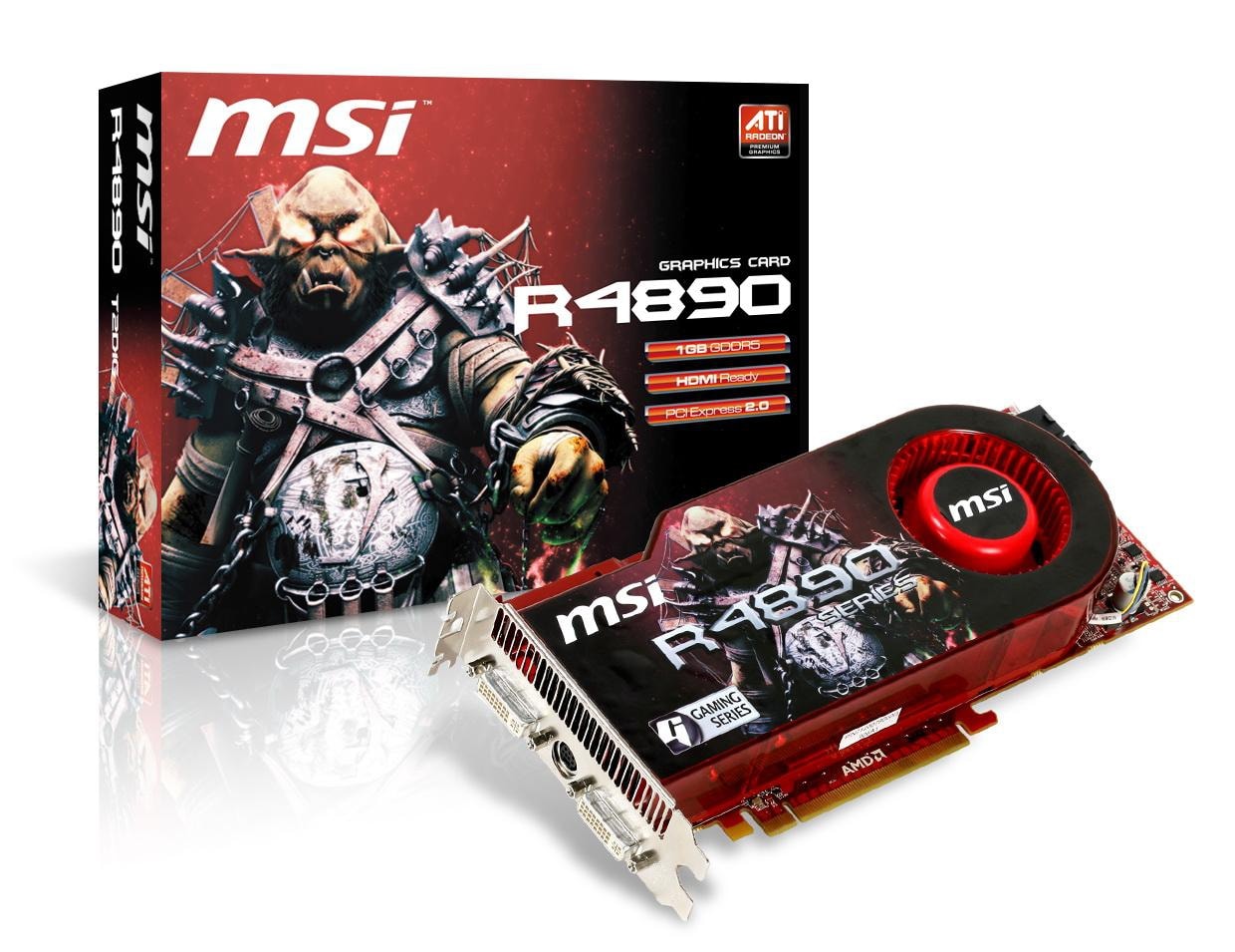 Karta graficzna MSI R4890-T2D1G-OC wykorzystuje 256-bitową pamięć GDDR5 o ponadprzeciętnej częstotliwości 124,8 GB/s