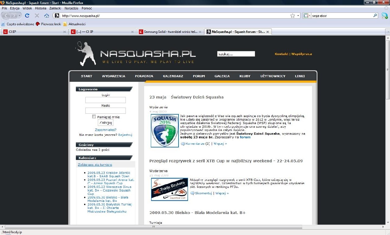 Portal NaSquasha.pl podjął współpracę z Polską Federacją Squsha oraz jedyną gazetą squashową dostępną na rynku (Magazyn Squash).