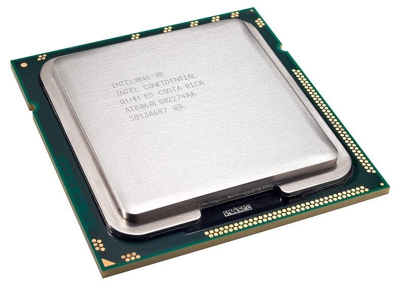 Intel Core i7-975 Extreme Edition. Król wydajności. Cztery rdzenie taktowane zegarem 3,33 GHz, 1 MB cache'u L2 oraz 8 MB cache'u L3 i trzykanałowy kontroler pamięci DDR3. Układ bazuje na architekturze Nehalem, następcy Core. Za taką wydajność trzeba dużo zapłacić.