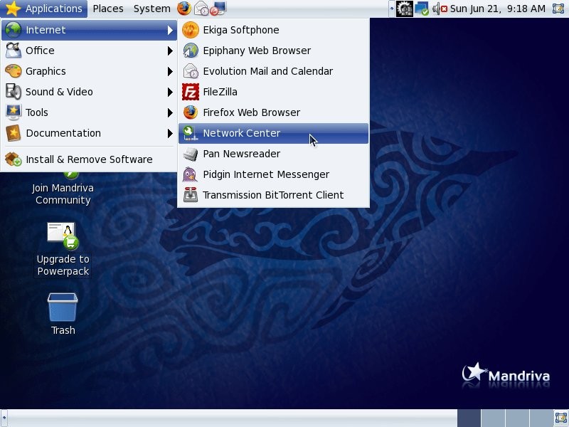 Na zdjęciu Mandriva Linux 2010.0 w pierwszej wersji Alpha