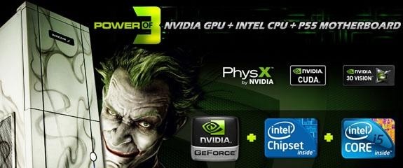 Moc trzech, czyli trzy edycje specjalne komputerów z połączeniem GPU nVidii, CPU Intela i płyty P55