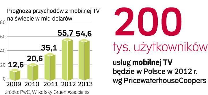 Cały projekt mobilnej telewizji cyfrowej w Polsce warty jest około 100 milionów złotych