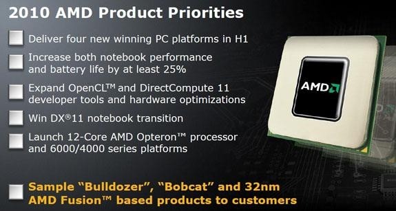 Plany AMD na rok 2010