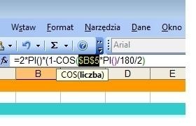 Zaznaczmy kursorem adres komórki i wciśnijmy [F4] – Excel automatycznie zamieni to odwołanie na bezwzględne.