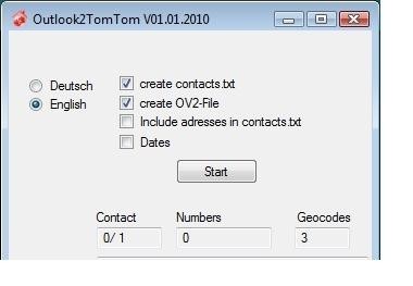 Pomocny program Ol2- TomTom przekształci kontakty programu Outlook w punkty docelowe odbiornika nawigacji.