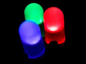 Podstawowe kolory diody elektroluminescencyjnej, poprzedniczki diody organicznej