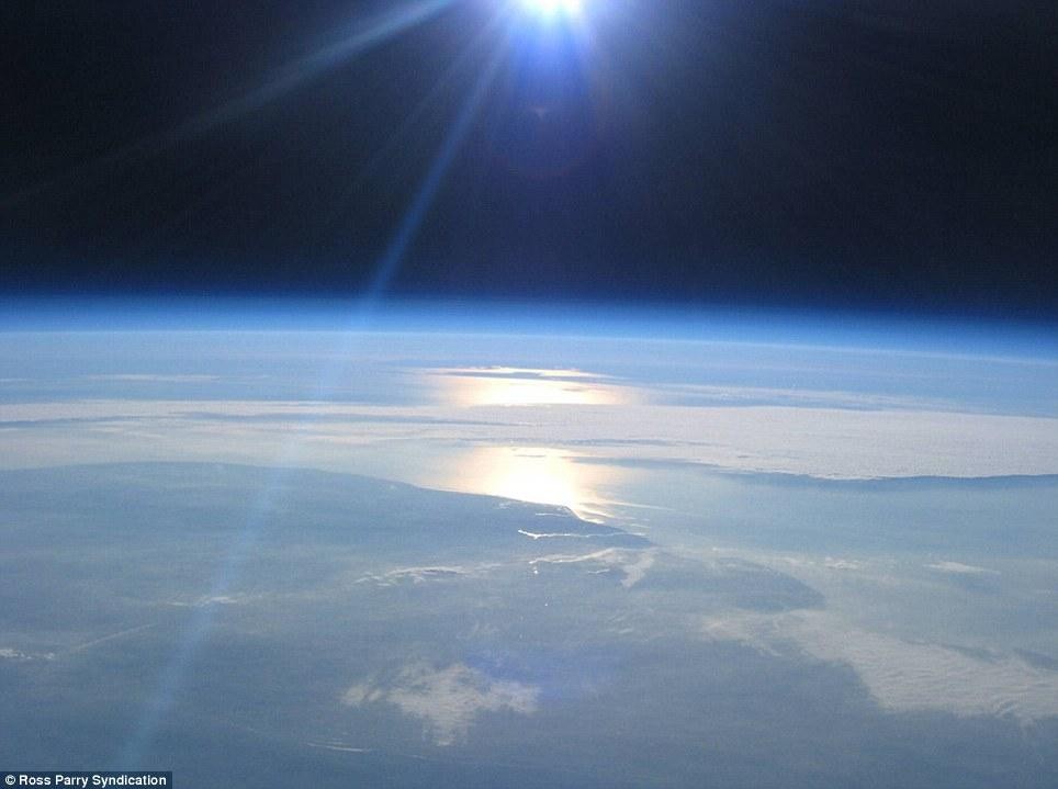 Widok Ziemi z... lotu balona