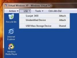 W wirtualnej maszynie XP skaner działa również na komputerze z Windows.