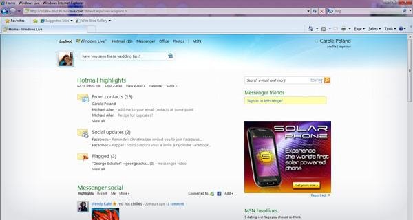 Odświeżony Microsoft Windows Live Hotmail