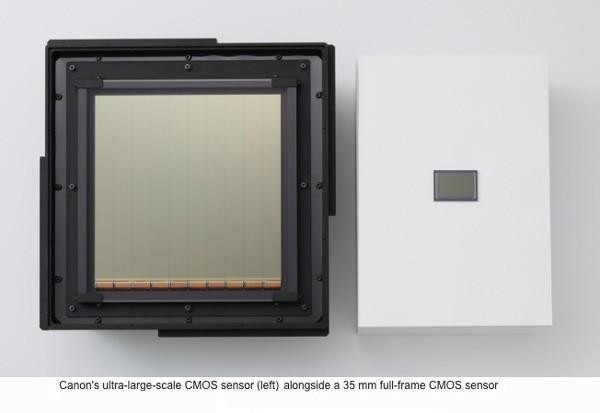 Nowy czujnik Canona obok pełnoklatkowego sensora CMOS