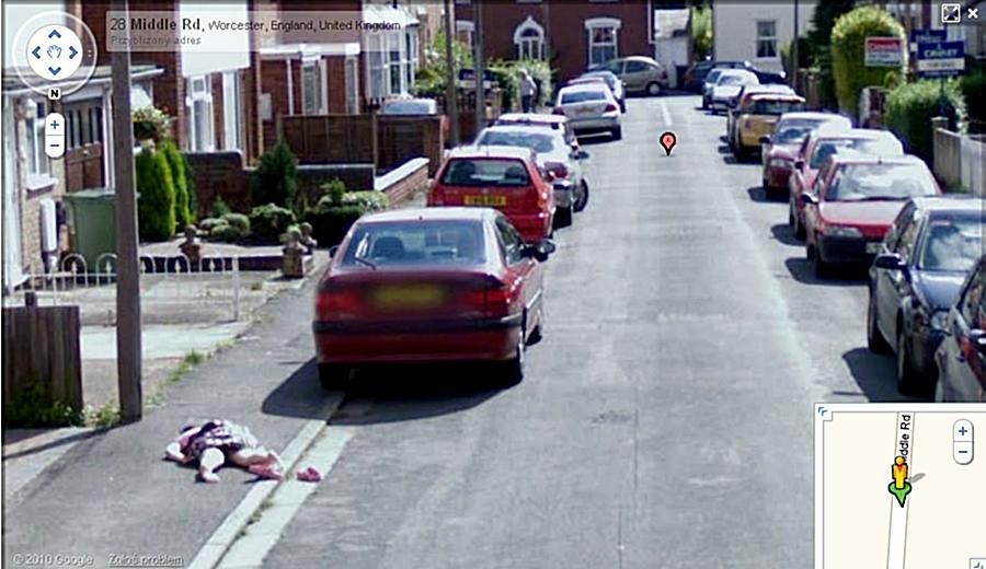 Ulica Middle Road w serwisie Google Street View wygląda tak
