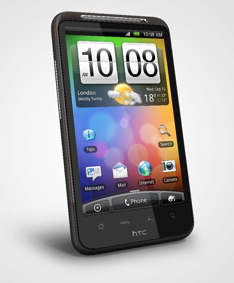 HTC Desire HD waży 164 gramy wraz z baterią, a mierzy 11,8 mm grubości