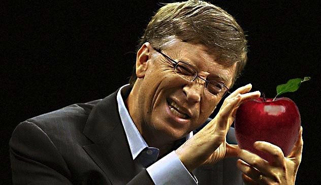 Tylko takie jabłko pojawi się w rękach Billa Gatesa