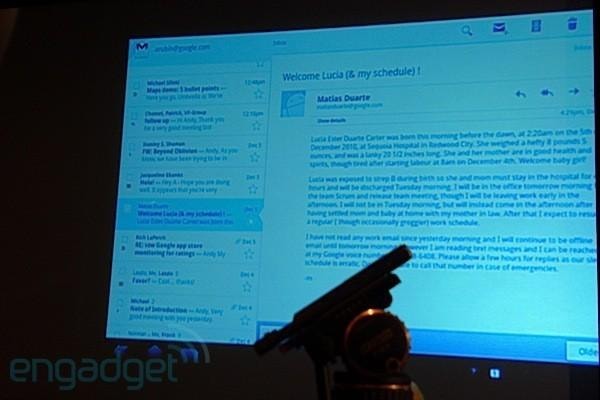 Prezentacja Androida 3.0 Honeycomb i piątej edycji Map Google