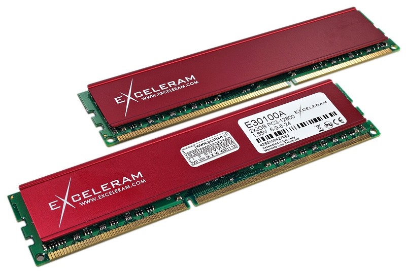 Exceleram Red Culvert 4GB (2x2GB) 1600MHz PC3-12800 CL6 E30100A