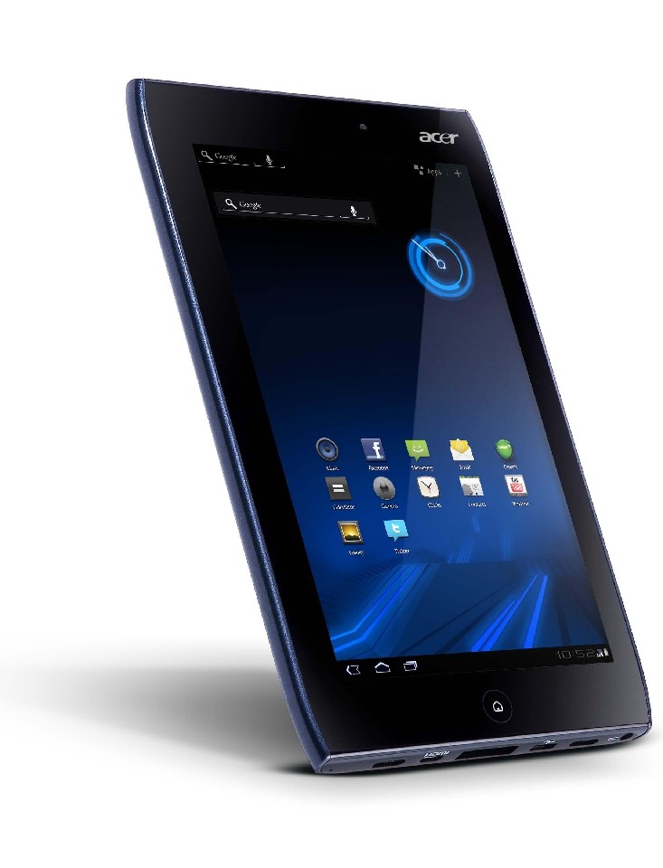 Acer M500 nie różni się zbytnio od widocznego na zdjęciu tabletu A500, poza systemem operacyjnym