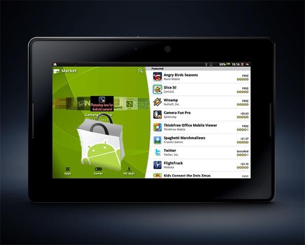 Aplikacja z Androida wkrótce na tablecie RIM Blackberry Playbook - to możliwe
