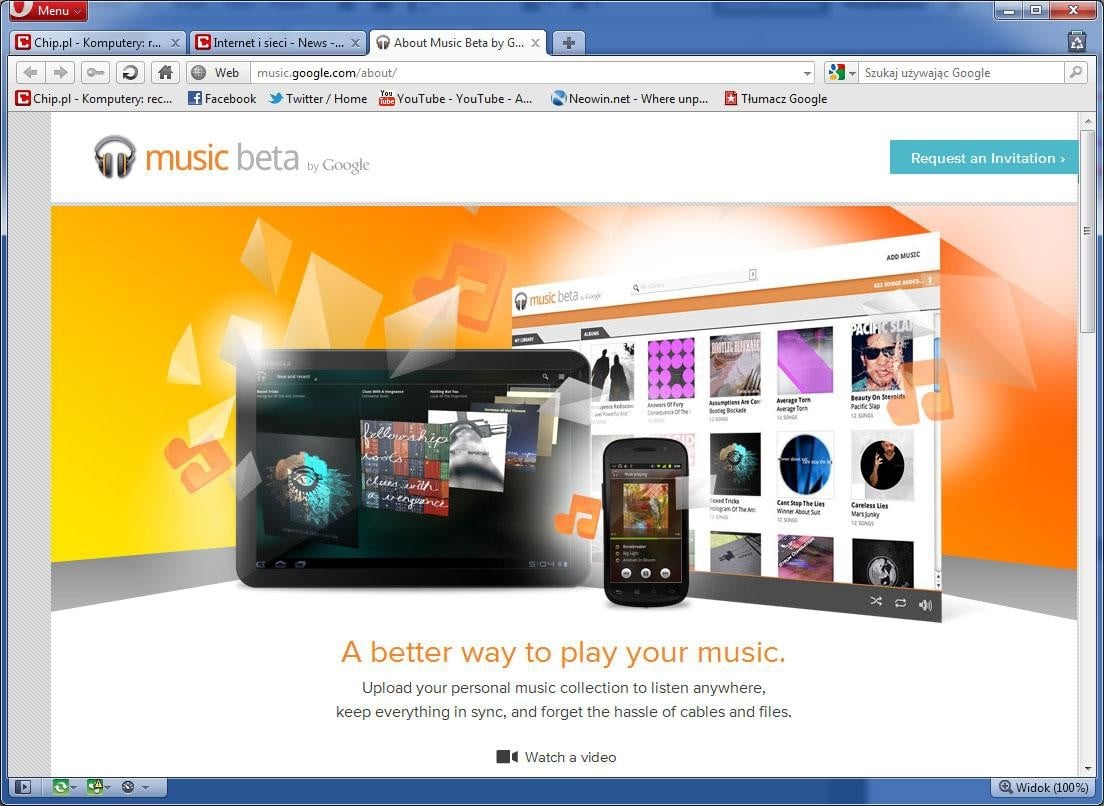 Google Music na razie w wersji beta, na razie za darmo i na razie tylko w USA