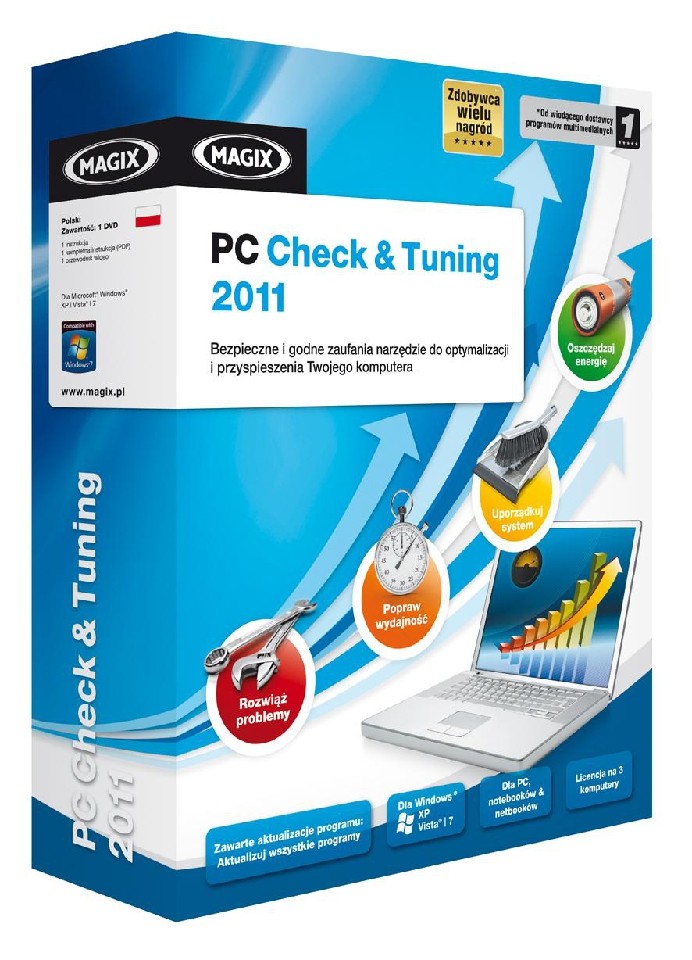 MAGIX PC Check & Tuning 2011 posprząta w twoim Windows