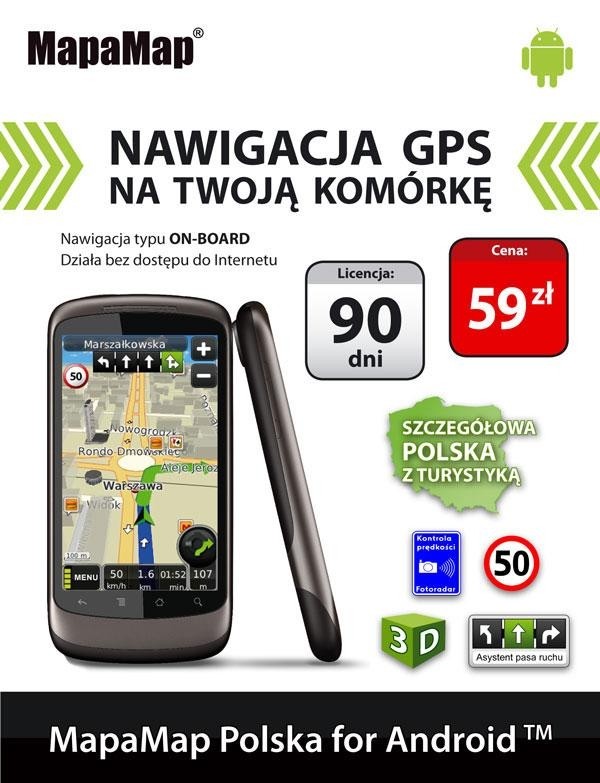 Licencje czasowe w nawigacji GPS dla Androida