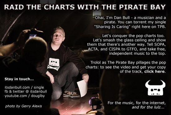 Utwór o piractwie na listach przebojów. Dzięki piratom.