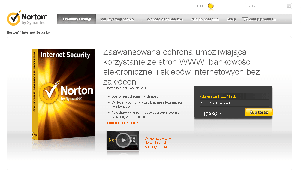 Łącząc się z z publicznym punktem dostępu bezprzewodowego, program Norton AntiVirus i pakiet Norton Internet Security firmy Symantec ochronią Cię przed wirusami oraz innymi niebezpiecznymi zagrożeniami znajdującymi się w sieci.
