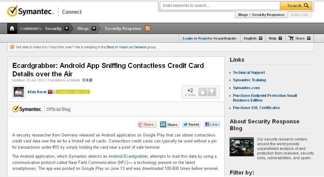 Na Google Play pojawiła się aplikacja pozyskująca dane z płatniczych kart zbliżeniowych