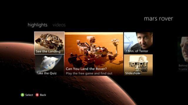 Lądowanie na Marsie obejrzysz na konsoli Xbox 360