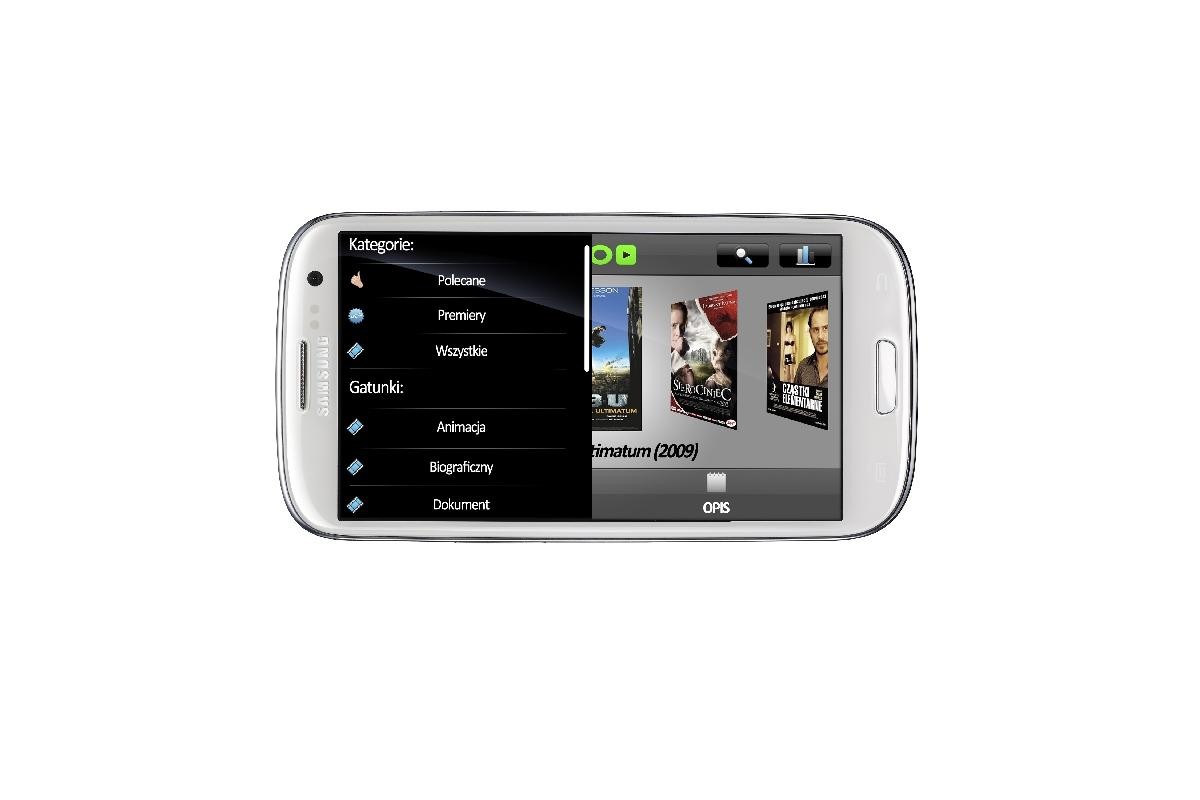 Pełnometrażowe filmy na żądanie w urządzeniach mobilnych Samsung