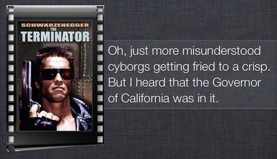 Siri recenzuje filmy, dowcipnie.